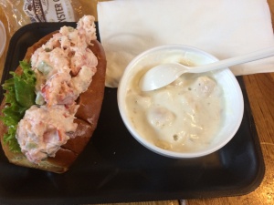 Chaudrée de palourdes et lobster roll