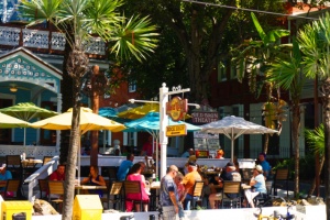 La terrasse du Hard Rock café de Key West