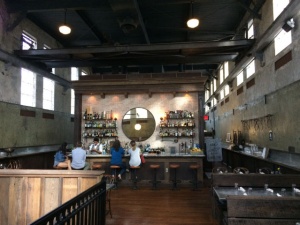 Le restaurant "Ice Plant", au dessus de la distillerie