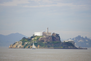 L'île d'Alcatraz dans la baie de San Francisco en Californie