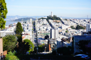 Vue de San Francisco depuis Hyde street