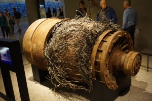 Un moteur d'ascenseur